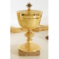 Ciborie H 23 Cm Diam 12 Cm Verguld 