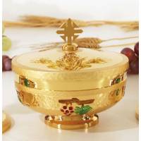 Ciborie H 11 Cm Diam 12 Cm Verguld + Email 