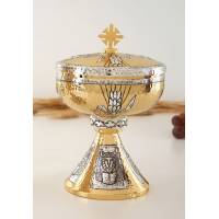 Ciborie H 19 Cm Diam 12.5 Cm 2-Kleurig 