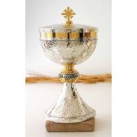 Ciboire H 23 Cm Diam Ouv. 12.5 Cm Bi-Couleur