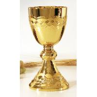 Calice H 21 Cm Diam Ouv. 10 Cm Doré