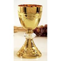 Calice H 21 Cm Diam Ouv. 10 Cm Doré