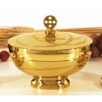 Ciborie H 13.5 Cm Diam 16 Cm Verguld 
