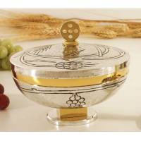 Ciboire H 12.5 Cm Diam Ouv. 14 Cm Bi-Couleur