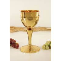Calice H 22 Cm Diam Ouv. 10 Cm Doré
