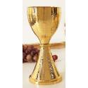 Calice H 21 Cm Diam Ouv. 9 Cm Doré