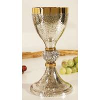 Calice H 22 Cm Diam Ouv. 9 Cm Argenté