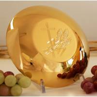 Patène Diam 15 Cm Doré + Émail