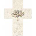 Kruisbeeld 17 X 13 Cm Natuursteen Levensboom 