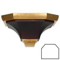 Houtsnijwerk Wandkonsool 18 X 16 X 9 Cm Gekelurd 