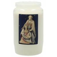 Kaars 3 Dagen / wit / Kersttafereel 