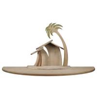 Etable en bois vide 66 X 33 X 38 Cm