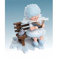 Flocon De Neige-Bois 5.7 Cm Conteur