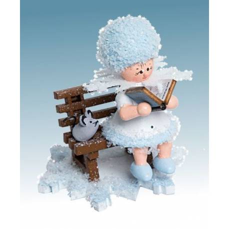 Flocon De Neige-Bois 5.7 Cm Conteur