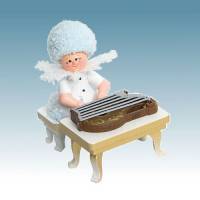 Flocon De Neige-Bois 5.7 Cmavec Cithare