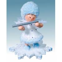 Flocon De Neige-Bois 5.7 Cm Avec Flûte