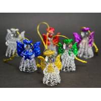 Ange 4 cm Verre Couleurs / Brillants (6 couleurs)