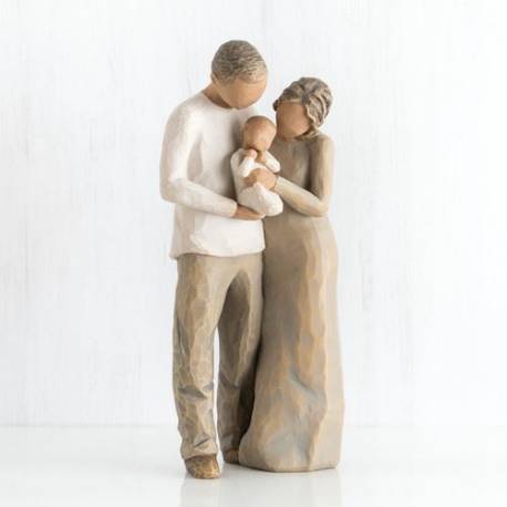 Willow Tree beeldjes : Koppel Staand Met Baby 22 Cm - We are three 