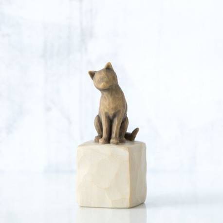 Statuette Willow Tree : Chat Sur Socle 7.5 Cm - Love my cat