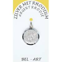 Médaille Argent Rhodié - St Michel - 16 mm
