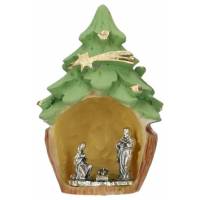 Nativité/Sapin - 5 X 4 X H7 cm