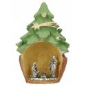 Nativité/Sapin - 5 X 4 X H7 cm