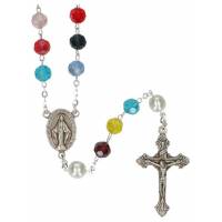 Rozenkrans Multicolor Onze Vader Wit 