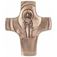 Croix murale bronze 9 x 10.5 cm
