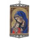Icône - Tissu 20 X 38 cm - Vierge et Enfant