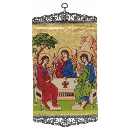 Icône - Tissu 20 X 38 cm - Trinité