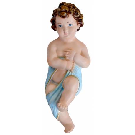 Statue enfant Jésus emmailloté 25 cm en résine