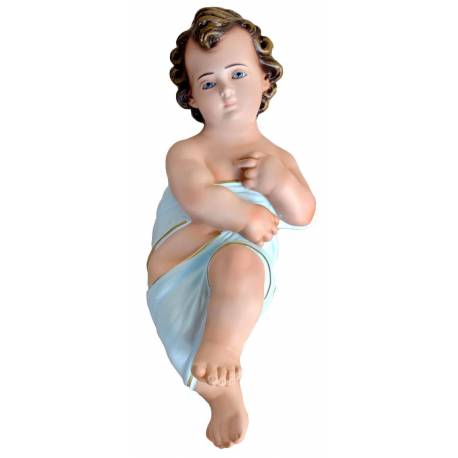 Beeld ingebakerd kind Jezus 40 cm in hars 