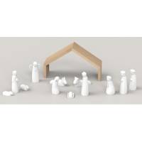 Crèche de Noël Emany 15 cm : crèche complète