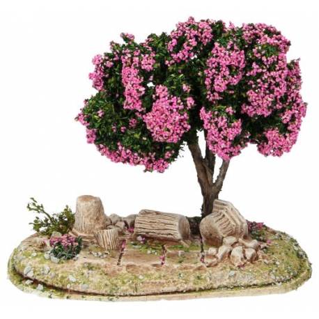 Décor pour santons de Provence Jardin avec arbre