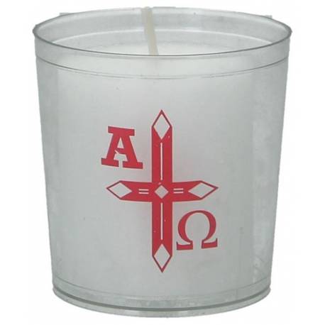 Cierge Pascal 60 / 60 + Godet Plast.