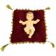 Enfant Jésus 20 x 14 cm + coussin rouge