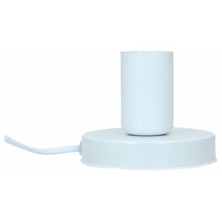 Metalen voetje voor kruislamp E27 - wit 