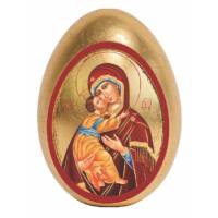 Oeuf avec support Glykofiloussa de 7.5 cm (15 cm avec le support)