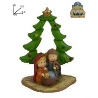 Nativité enfantine 8 cm couleur