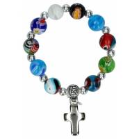 Dizainier sur élastique Multicolore + Croix métal