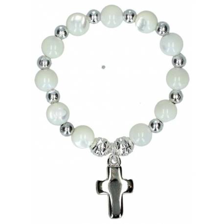 Dizainier sur élastique Nacre Croix