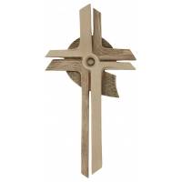 Croix Murale 20 Cm Tons bois