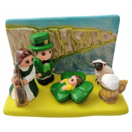 Kerststal Aardewerk - "Crèche du monde" Ierland 