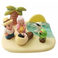 Kerststal Aardewerk - "Crèche du monde" Cuba 