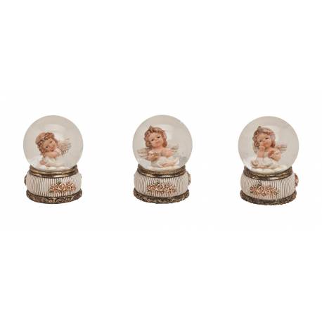 Sneeuwbol engel 6 cm 