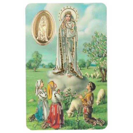 Carte-Méd-Prière - Appar. Fatima - FR