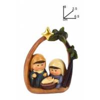 Nativité enfantine dans un arche (6.5 x 2.5 x 7cm)