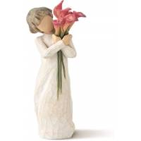 Statuette Willow Tree : Fille Avec Bouquet De Fleurs Bloom