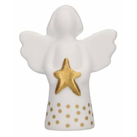 Engelbewaarder in porselein 5 cm 