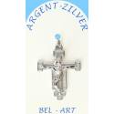 Croix Argent - St Damien - 27 x 22 mm